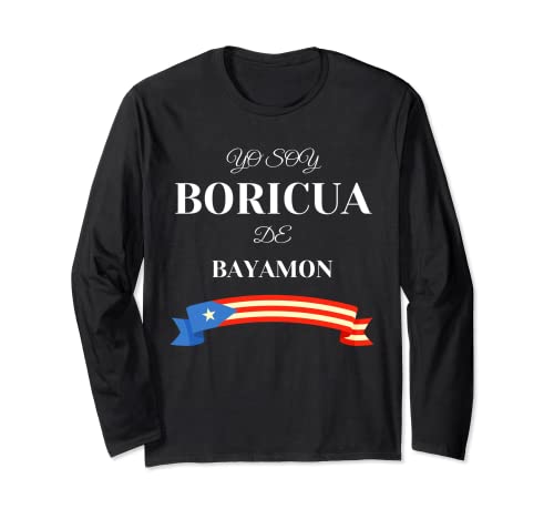 Hispanic Heritage Yo Soy Boricua De Bayamon Porto Rico Maglia a Manica