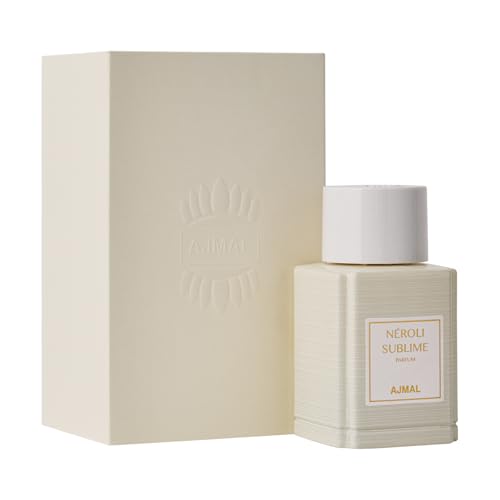 Image of Ajmal Oud Marquis Neroli Sublime Eau de Parfum for Women, 3.4 fl oz | Radiant neroli women's EDP by Ajmal. Fresh citrus-floral elegance, long-lasting. Crafted in Dubai, made in France.