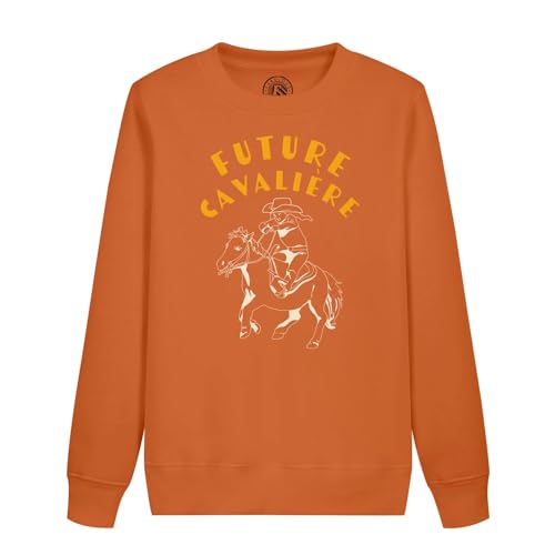 Pull équitation fille future cavalière confortable anti-courants d'air pour l'écurie