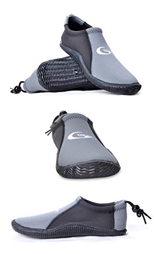 Dive Boots Neoprene Wetsuit Booties Scuba Diving Booties 3Mm 5Mm For Men Women, Fin Booties Quick-Dry Anti-Slip Water Sports Boots For Surfing Fishing Kayaking (3Mm Grey, Us Men’s 10 / Us Women’s 11) #TOP2