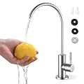 Drinking Water Faucet for Kitchen Sink, Stainless Steel Kitchen Water Filter Faucet for Non-Air Gap Reverse Osmosis or Water Filtration System, Brushed Nickel Finish (Silver)