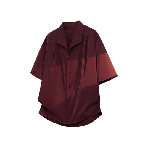 Chemise à manches courtes col officier imprimé Aloha haut été homme