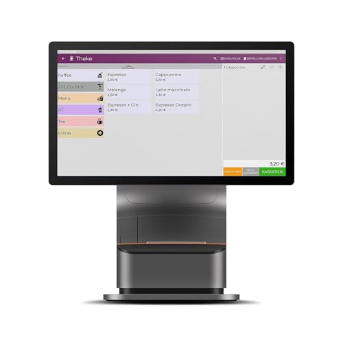 Registrierkasse Kassensystem - Finanzamtkonform 2022 - TSE ready - integrierter Bondrucker -...