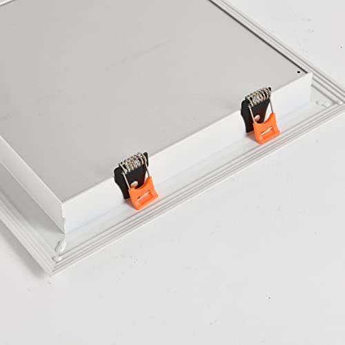 15W Square Led Recessed Ceiling Light (Od 9.8In | Id 8.66In) Ultra Thin Led Panel Downlight Lighting Trim With White, Cool White 6000K 1400Lm Not Dimmable, 1Pack #TOP5