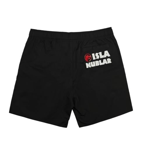 Jurassic Park Isla Nublar Men's Black Lounge Shorts2