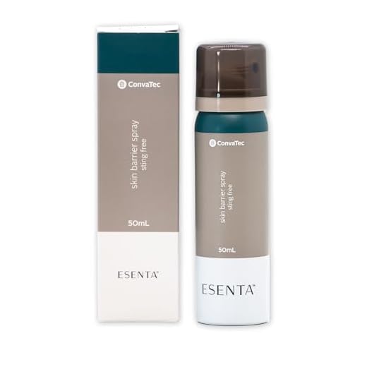 ConvaTec ESENTA Barrera cutánea para la protección alrededor de ostomías y heridas, a base de silicona, sin picaduras y sin alcohol, botella de spray de 50 ml (paquete de 1)