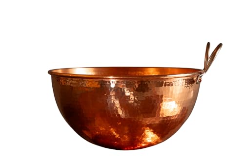 Sertodo Solid Copper Mixing Bowl | 2.5 qt, 10-inch Diameter