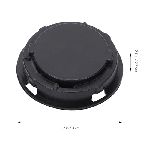 Parliky 50pcs Plastic Piggy Bank Closure Stoppers for Plaster Figurines and Saving Boxes, Black Plastic Bottom Plugs with Convenient Installation and Easy to Use Design for Secure Coin - Image 2