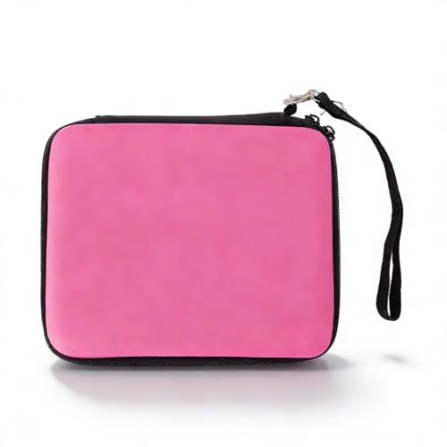 Image of Pomya Protective Hard Shell Travel Carrying Case for 2DS with 8 Game Card Holders, Shockproof Dust Proof, Lightweight Design for Everyday Guard and Travel (Pink)