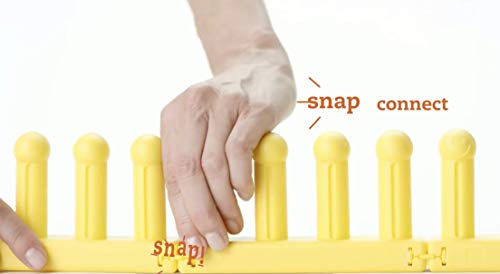 Authentic Knitting Board Zippy Knitting Loom, 5.25 By 3", Yellow #TOP3