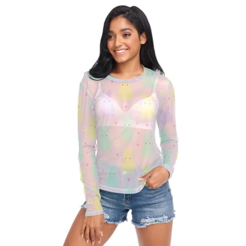 T-shirt en maille respirante femme haut doux taille S-XXL