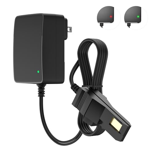 Charger for Power Wheels Battery 12 Volt, 12V Adapter for Fisher Price Gray, 6.5FT, Charging Indicator Light