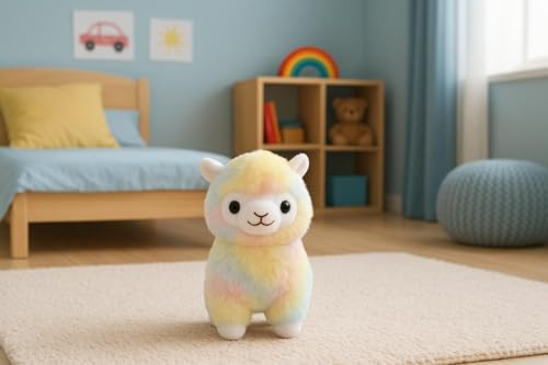 Image of SCOOBA pastal Fabric Small Alpaca Sheep Animal Soft Toy Random Color 20cm Height(Alpaca)