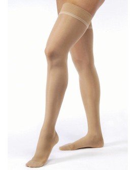 BSN Medical/Jobst 119773 Ultra Sheer Compression Stocking, Thigh High, 20-30 MMHG, Open Toe, Honey, Medium, Pair