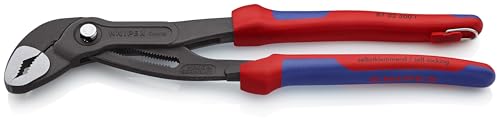 Image of KNIPEX - 87 02 300 T BKA Tools - Cobra Water Pump Pliers, Multi-Component, Tethered Attachment (8702300TBKA)