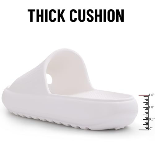 Image of Comwarm Cloud Slide Sandals for Women Men Ultra Comfort Recovery Pillow Slippers Soft Summer Beach Shoes with Low Arch Support
