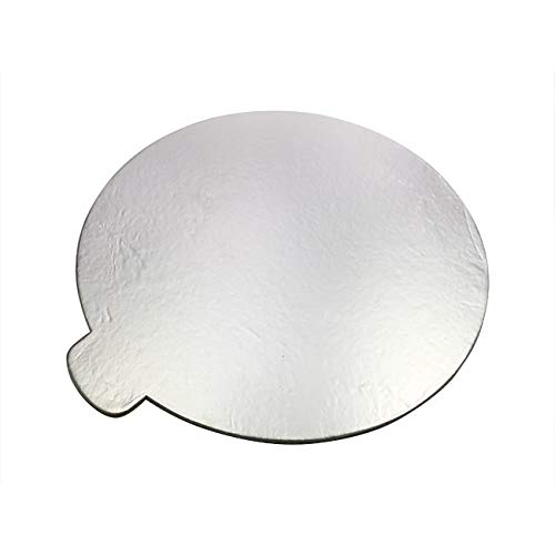 APSAMBR-10 Silver Round Coated Cake Board Cake Boards, Set of 10 Round Cake Boards for 10-Inch Cakes