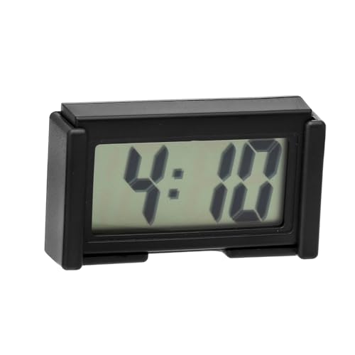 Con cuscinetto adesivo: questo orologio può essere fissato sul cruscotto dell'auto o del veicolo per mostrare l'ora. Viene fornito con un cuscinetto adesivo per fissarlo al cruscotto. Può essere facilmente installato in auto e ufficio. Facile da installare, non necessita di altri strumenti, forte adesione e non facile da cadere