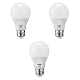 Philips LED A19 SceneSwitch Daylight 3-Setting Light Bulb: Bright/Medium/Low (60-Watt Equivalent) E26 Base, 3-Pack