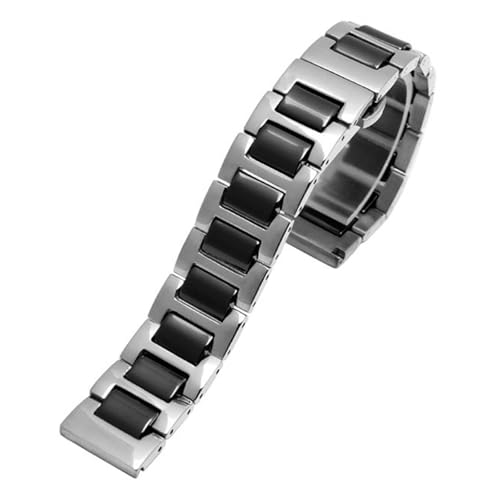 Strap montre homme anti rayure acier inoxydable céramique maillons réglables