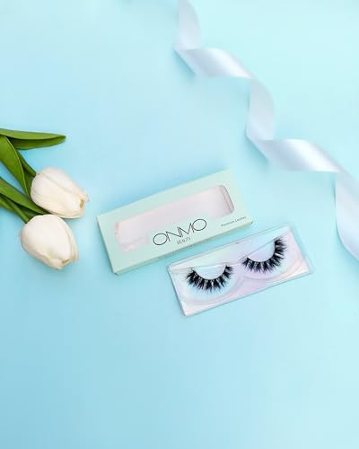 Image of Beauty False Eyelash For Women-Natural & Lightweight Faux Mink Fake Eyelashes /Long Lasting Eye Makeup Lash 5D / Soft & Comfortable Black Reusable Cat Eye Lashes -Fluttery & Wispy (Babe)