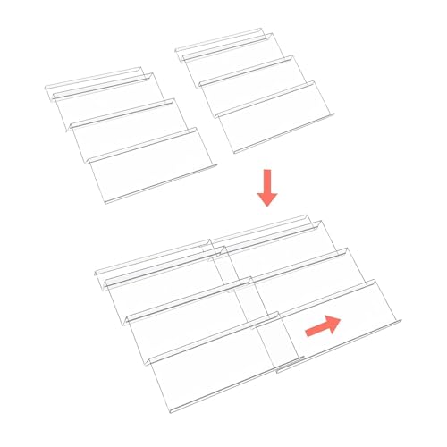 Image of Parikshit Sublimation Acyrlic 6 Pcs Spice Rack Drawer Organizer Holder for Kitchen (6)