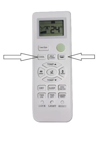 Image of 5 Year Warranty AC Remote Compatible for Haier Twin /Dual Inverter Split AC Remote 1.5 Ton (Work Only When Your Old Remote Same)