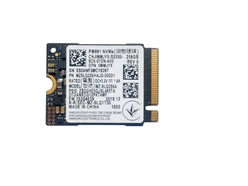 �y�����ςݕi�zSamsung PM991 256GB NVMe SSD MZ-9LQ256A MZ9LQ256HAJD-000D1 M.2 2230 PCIe Gen3 x4 ����SSD �Ǎ��ő�3100MB/s �����ő�1300MB/s Dell DP/