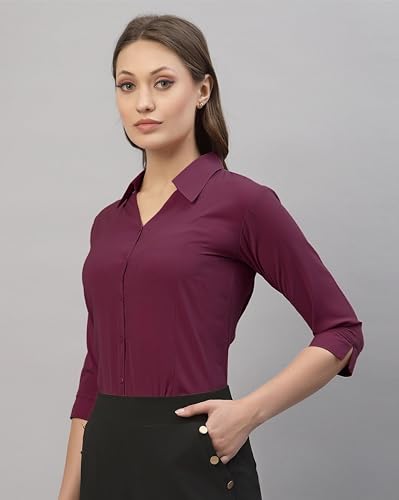 Image of Women's Poly Viscose Regular Fit Shirt, Casual and Formal Wear