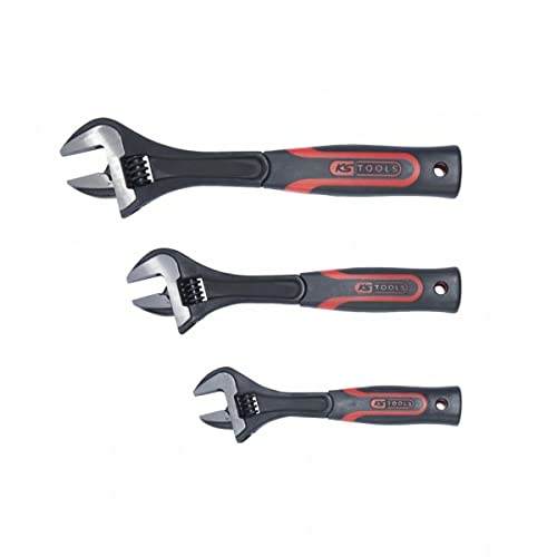 Limited Discount CLASSIC Adjustable spanner set with dual component comfort grip handle, 3 pcs