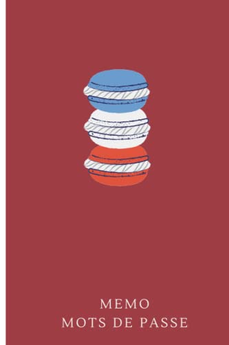 Memo de Mots De Passe: Carnet de Mot de Passe Alphabétique / Enregistrer, Gérer et Protéger vos Mots de Passe / Rouge Bordeaux