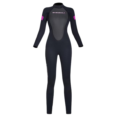 HUIOP Monos integrales de 3 mm para hombres y mujeres, manga larga, calor grueso para buceo, surf, apnea y amantes de la natación en invierno