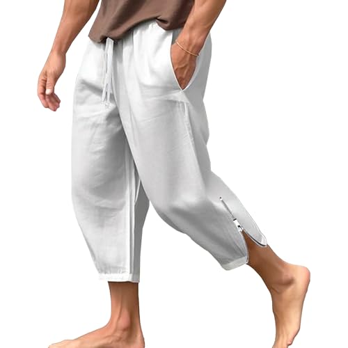 Pantalón Capri para Hombre Color Sólido miniatura 1