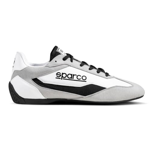 Sparco Bottines S-Drive Taille 43 Blanc/Noir, Bottes Unisexe Adulte, Multicolore, EU, Multicolore, 43 EU