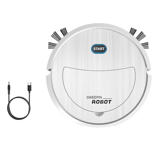 Vocdikficy Robot Aspirador 3 en 1 Barredora Eléctrica Robot Ultrafino Silencioso Aspiradora Robótica