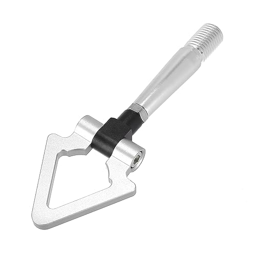 Crochet de remorquage triangle argent pour Mitsubishi Lancer Evolution X 10 en alu