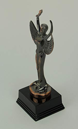 Estatua abstracta Ángel de la Victoria en acabado bronce miniatura 2