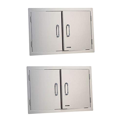 Bull Outdoor Products Stainless Steel Patio Grill Island Double Doors
