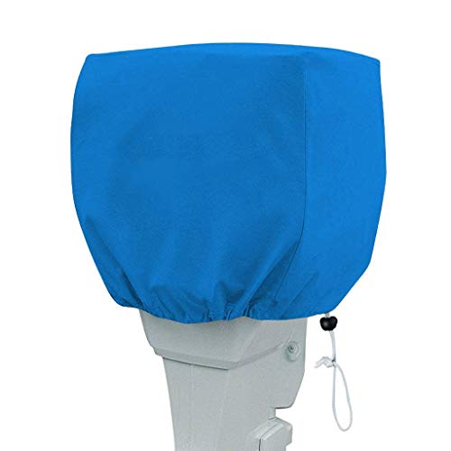 LU2000 Cubierta Protectora para Motor Fuera de borda 210D Impermeable para Motor de Barco, Cubierta de Motor, Color Azul, For UP-5HP