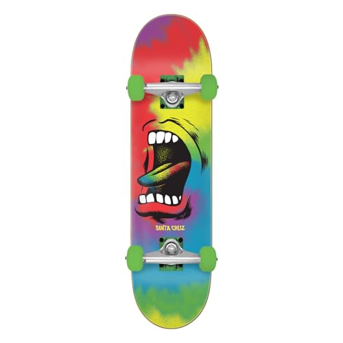 Santa Cruz Big Mouth Tie Dye Skateboard 8x31.25 Complete