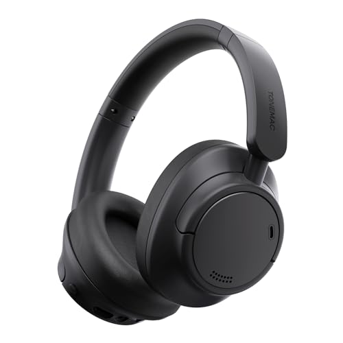 TONEMAC H7 Active Noise Cancelling Cuffie Wireless Over-Ear Bluetooth 80H