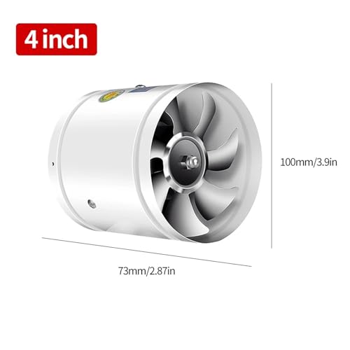 Extractor de tubo de 4 pulgadas para conducto redondo de 220V 3