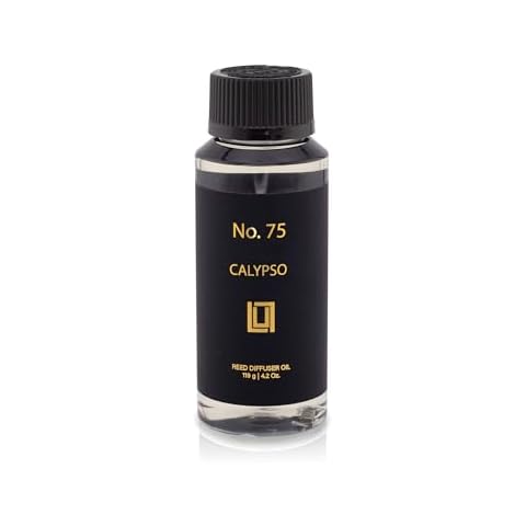 Lulu Candles | No. 75 Calypso | Passionfruit, Guava, Dragon Fruit | Luxury Scented Reed Diffuser Refill Oil | Hand Poured in The USA | Highly Scented & Long Lasting (4.2 FL Oz.) Cover