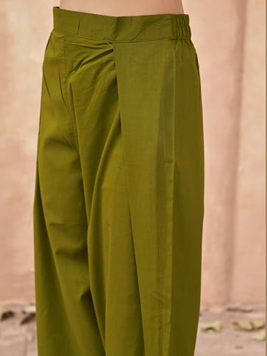 Image of Womanista Women Printed Cotton Kurta Set for Woman | Jaipur Coord Set | Farshi Salwar Suit