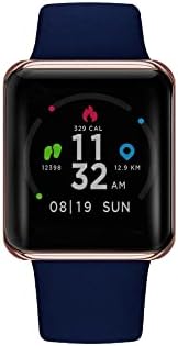 iTouch Air Special Edition Smartwatch, Heart Rate Monitor, Pedometer, Walking and Running Tracker for Women and Men, Android & iOS Compatible (Navy/Rosegold)