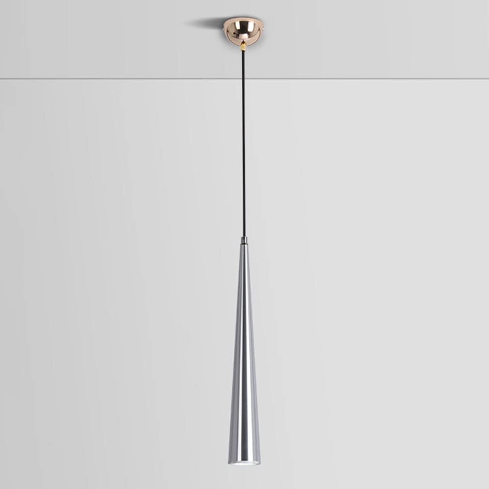 Suspension moderne cuisine îlot lustre plafonnier LED 5W en aluminium long tube