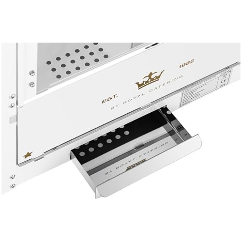 Royal Catering Macchina Per Pop Corn Professionale Macchina Per Fare Pop-Corn RCPS-WG1 (Bianca/Dorata, 1600 W, 5 kg/h, Con Accessori) - 7