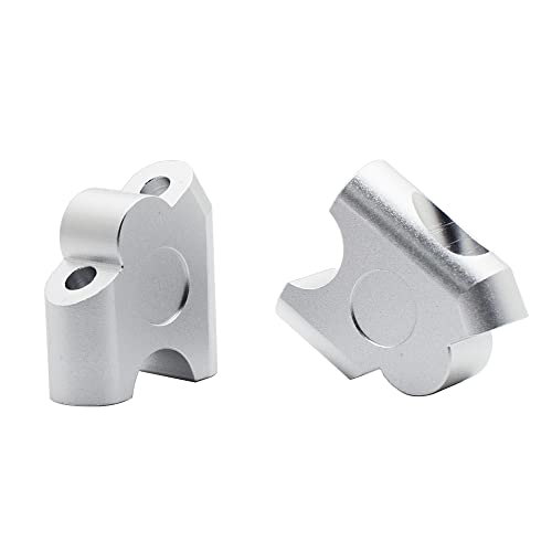 Rcrbt 7/8" Handlebar Risers, Motorcycle Handle Bar Riser Clamp Back Move Mount Adapter Accessory Kit For Dl650 V-Strom Dl 650 Dl1000 (Color: Silver) #TOP6