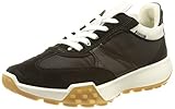 ECCO Women's Retro Sneaker, Black/White, 8-8.5