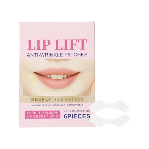 Patch di Rughe per Labbra – 6 Patch Linee di Sorriso | Lifting Rassodanti e Idratanti Traspiranti | Facciali Lenitivi per Famiglia, Amici e Colleghi
